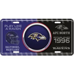 Baltimore Ravens NFL Bullseye License Plate